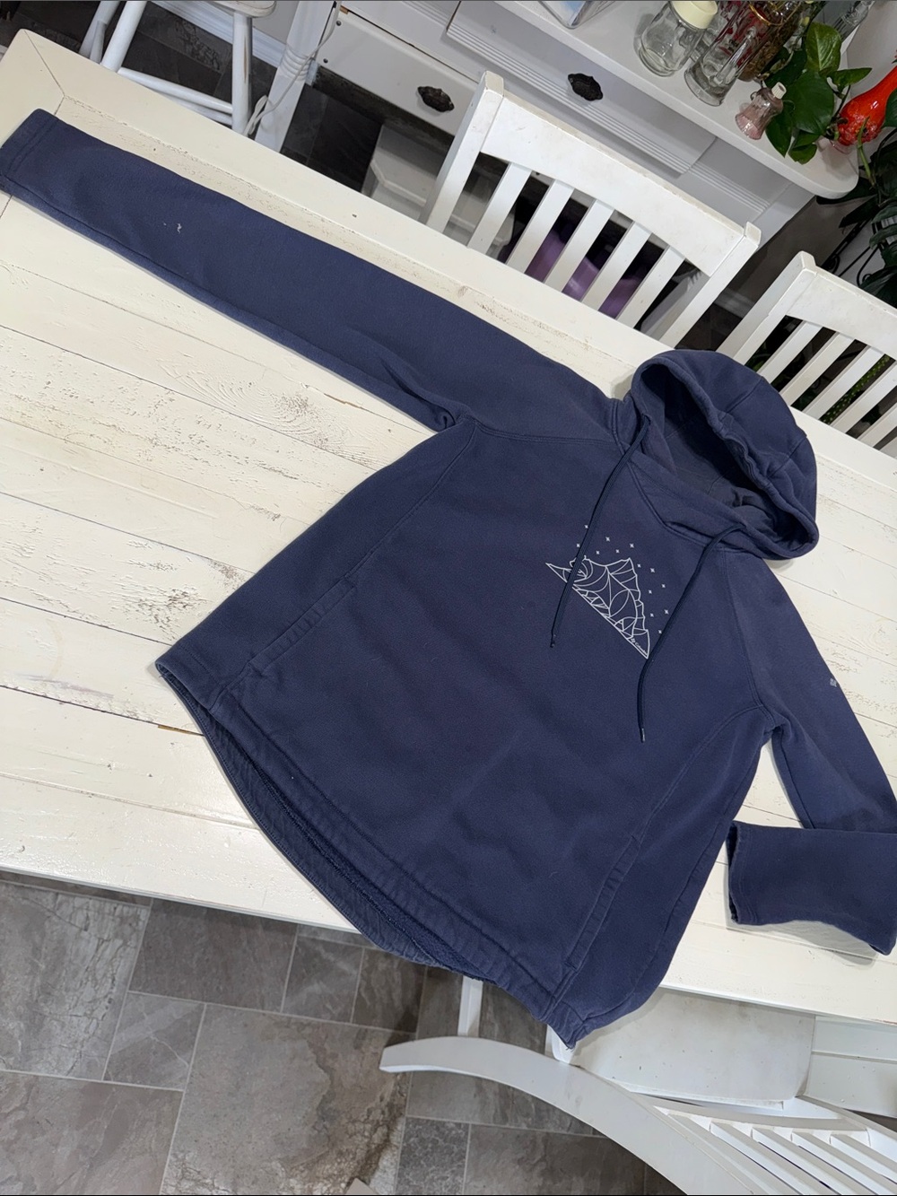 Columbia Med Ladies Navy Hooded Pullover Sweatshirt with Bear Graphic